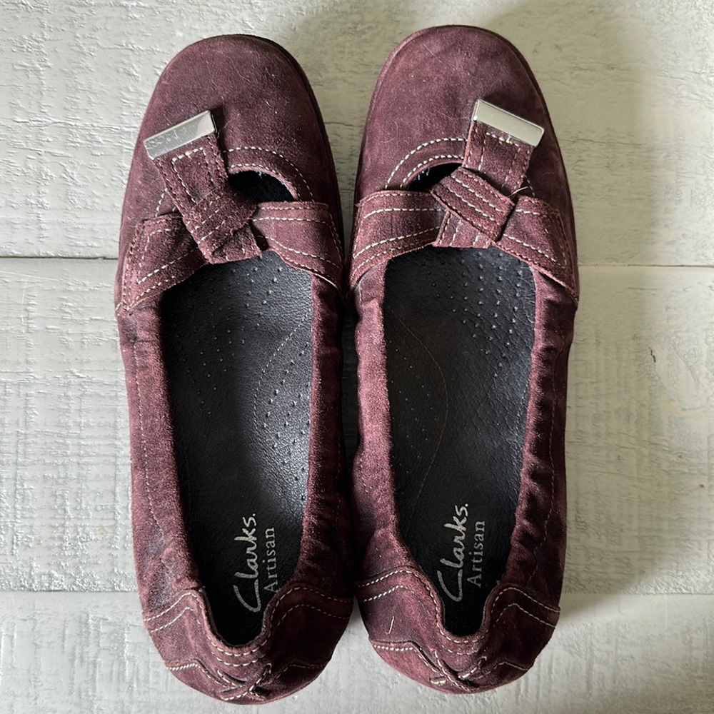 Clark’s loafers 6M women’s burgundy